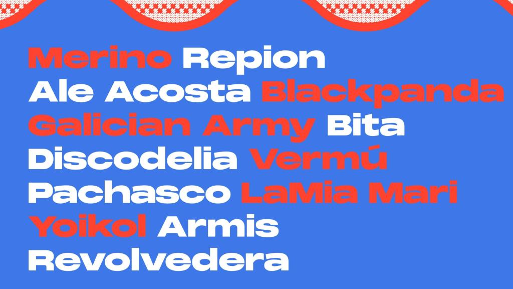 Principales grupos del evento.