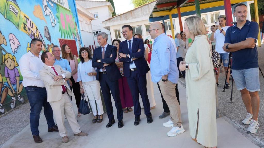 Amador Pastor en el CEIP Santa Bárbara de Villacañas (Toledo)