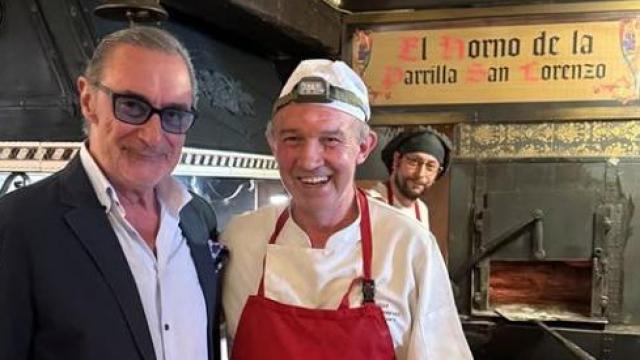 Carlos Herrera en La Parrilla de San Lorenzo (Valladolid)