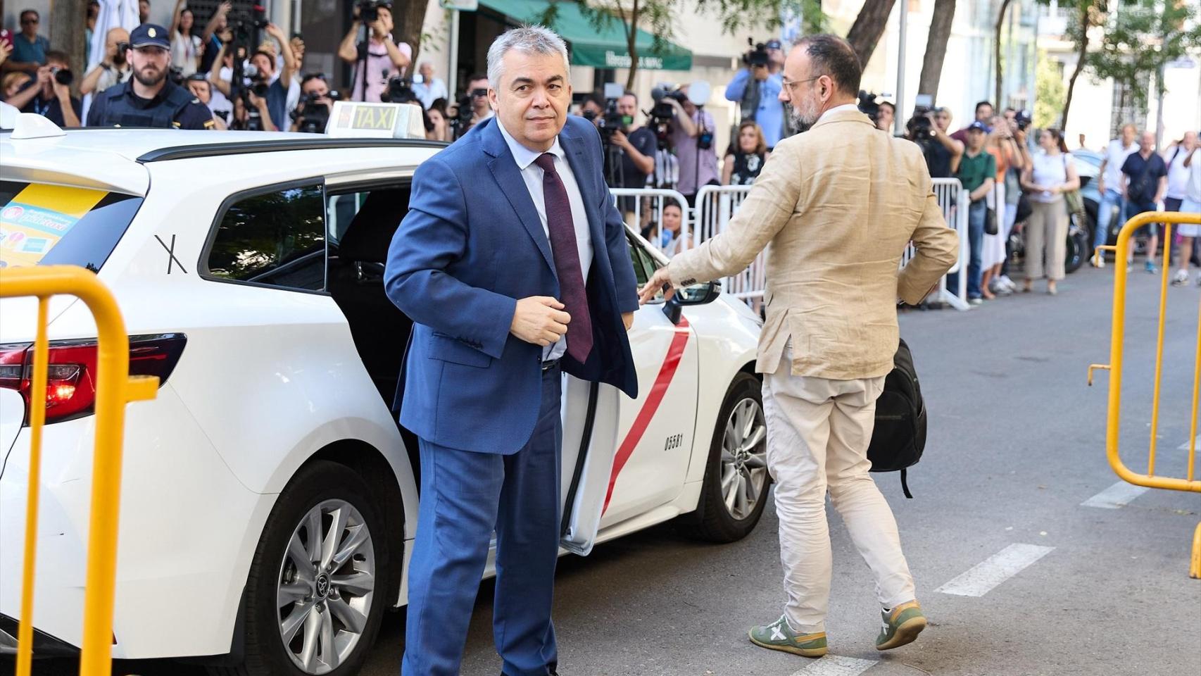 El exsecretario de Organización del PSOE Santos Cerdán a su llegada a declarar en el Supremo el pasado 30 de junio.