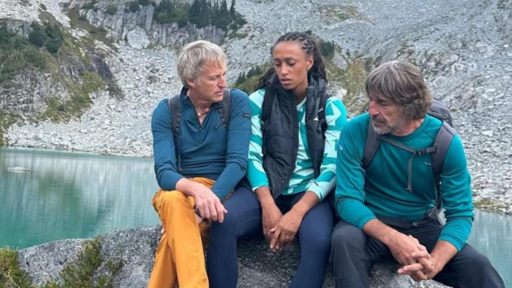 Jesús Calleja, Ana Peleteiro y Santi Millán en Canadá para 'Universo Calleja'