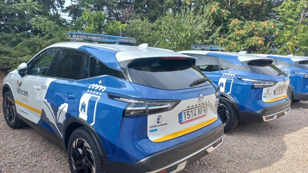 Parte de los nuevos vehículos adquiridos por la Junta para Geacam