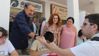 Jesús Fernández Sanz este lunes en la Feria de Albacete.