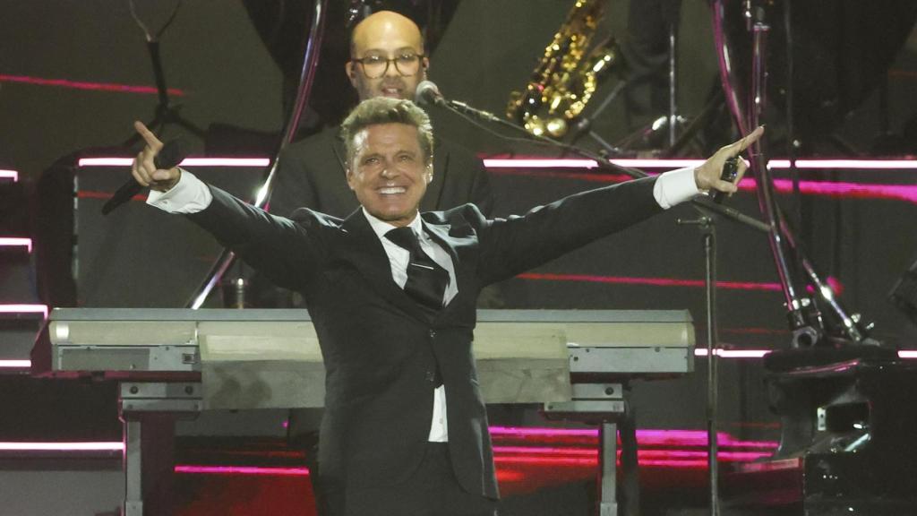 El cantante Luis Miguel en julio de 2024, durante uno de sus conciertos.