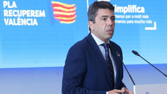 El presidente de la Generalitat Valenciana, Carlos Mazón. EE