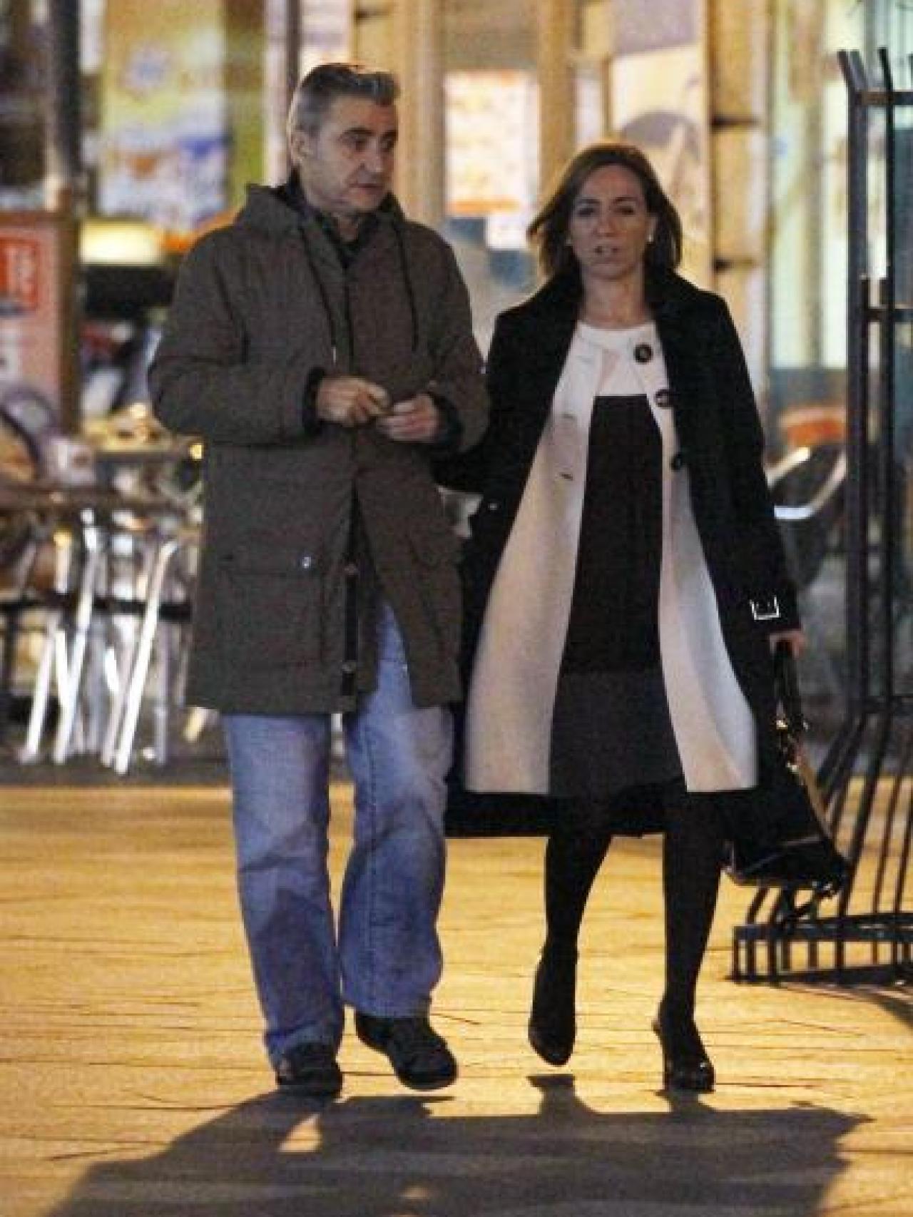 Miguel Barroso y carme Chacón en 2013.