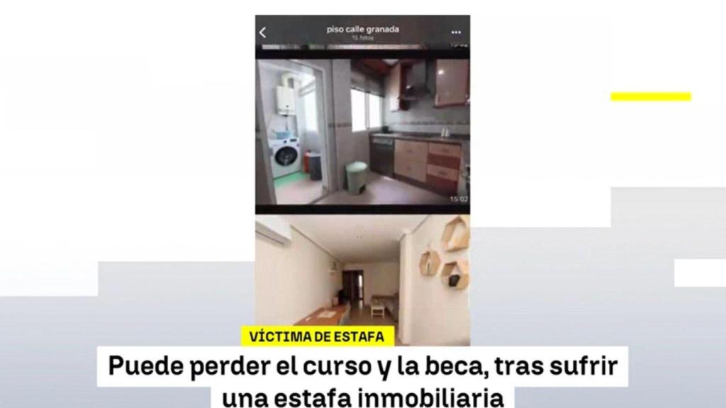 Fotografías del piso enviadas por el estafador a Iván Durán