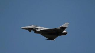 Un avión militar Eurofighter Typhoon, en una imagen de archivo