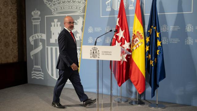 Fran Martín, este domingo, antes de su declaración institucional tras los disturbios en La Vuelta.