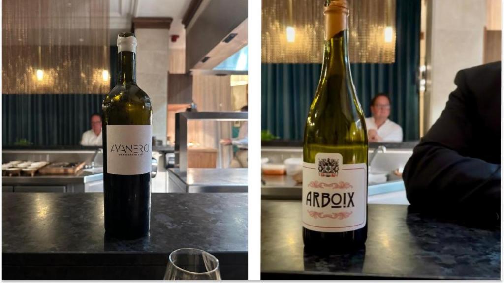 Los vinos Avanero Mantonegre 2022 y Arboix 2022.