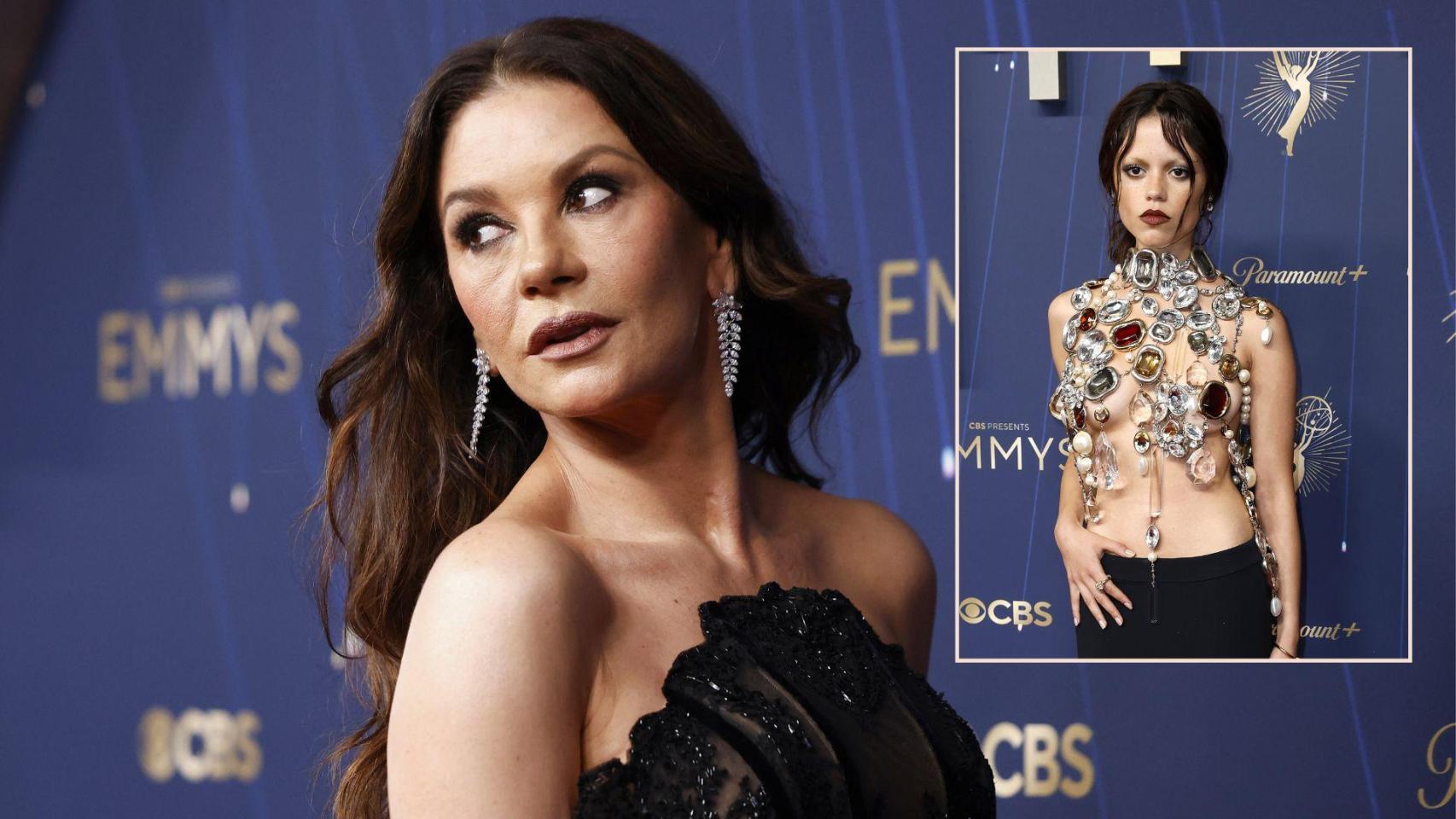 Las dos actrices de 'Miércoles', en un montaje de Magas.