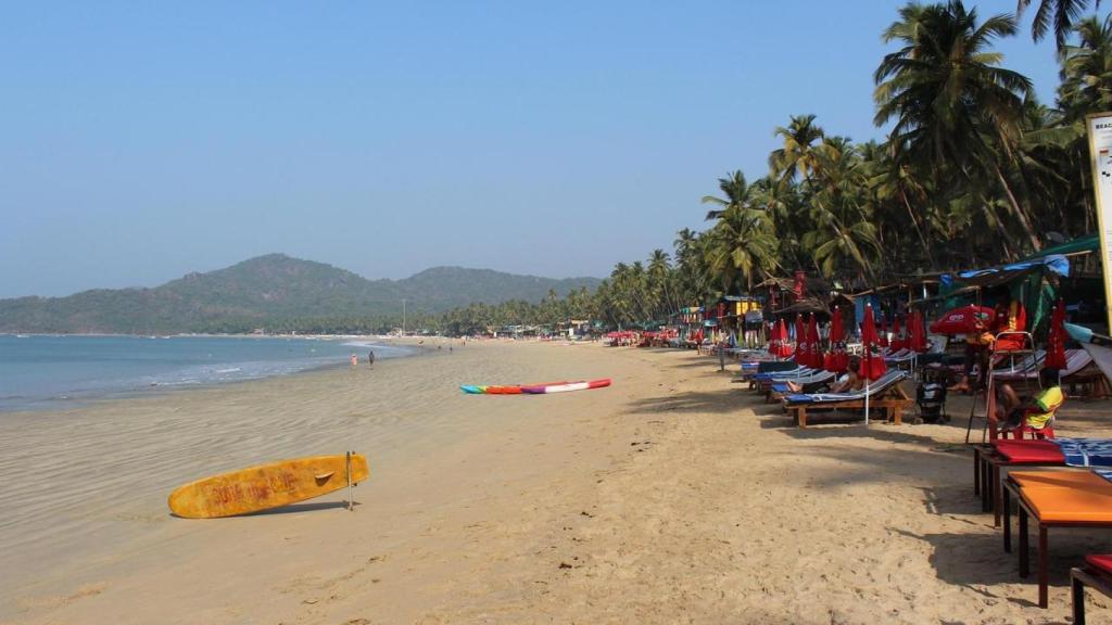 Una playa del Estado de Goa, en la India.