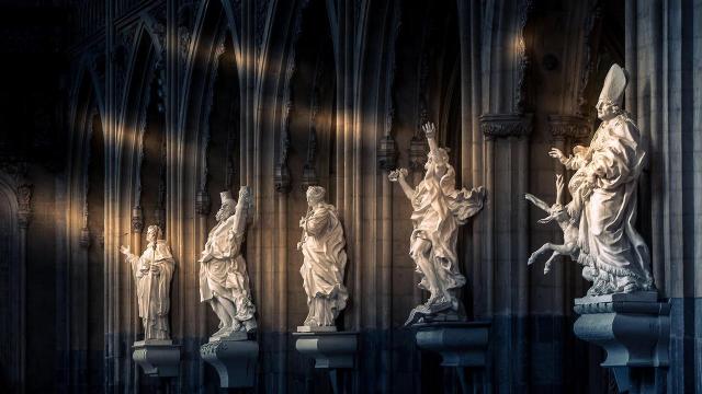 Esculturas de la Catedral de Lieja.