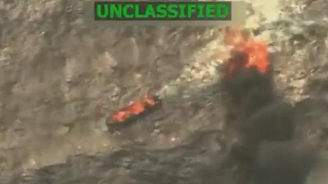 Imagen de la embarcación atacada por EEUU este lunes.