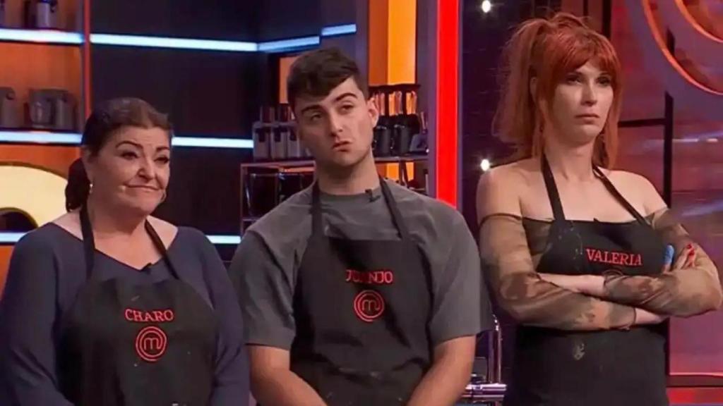 Charo Reina, Juanjo Bona y Valeria Vegas en 'MasterChef Celebrity 10'.
