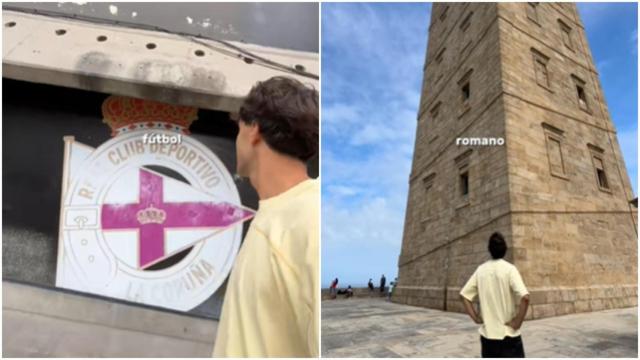 Un joven riojano recorre los lugares más emblemáticos de A Coruña