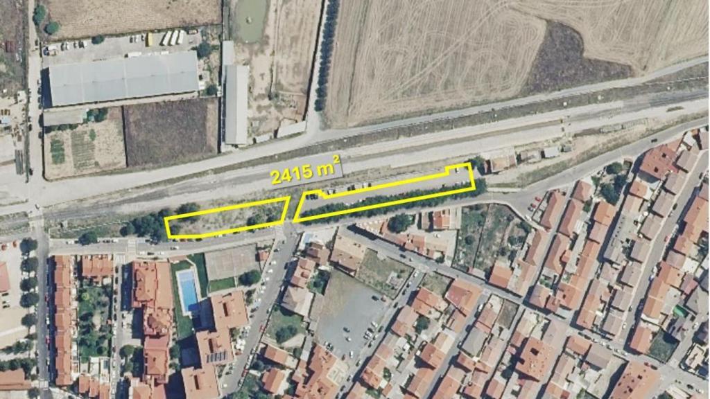 Plano nuevo aparcamiento en la estación de Illescas