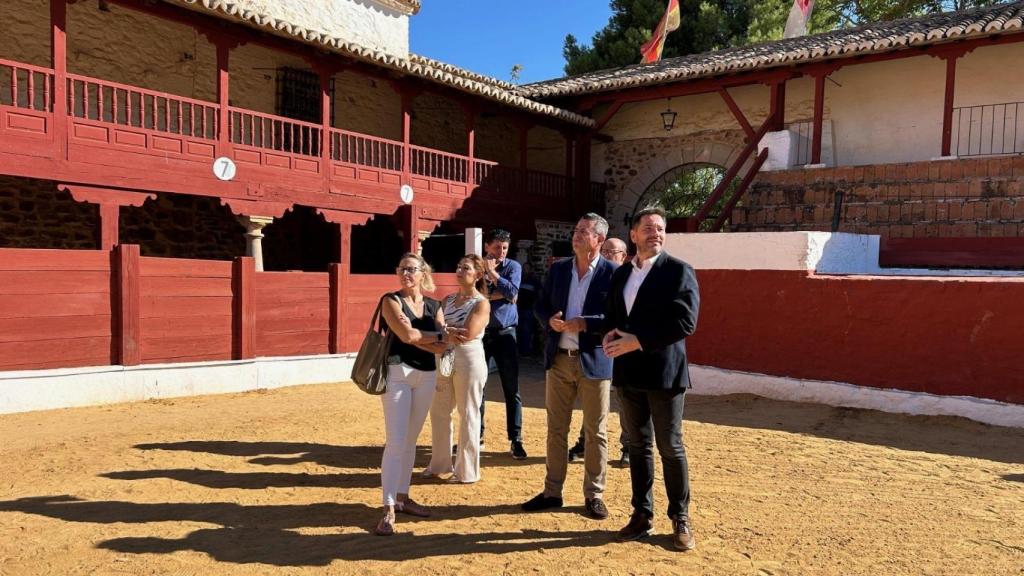 Visita de David Broceño a Santa Cruz de Mudela.