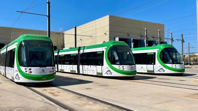 Nuevos trenes del Metro de Málaga.