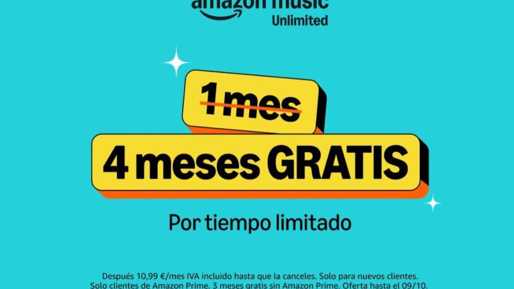 4 meses gratis amazon music