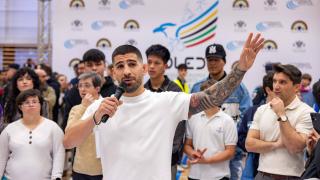 Ilia Topuria en su última visita a Toledo.