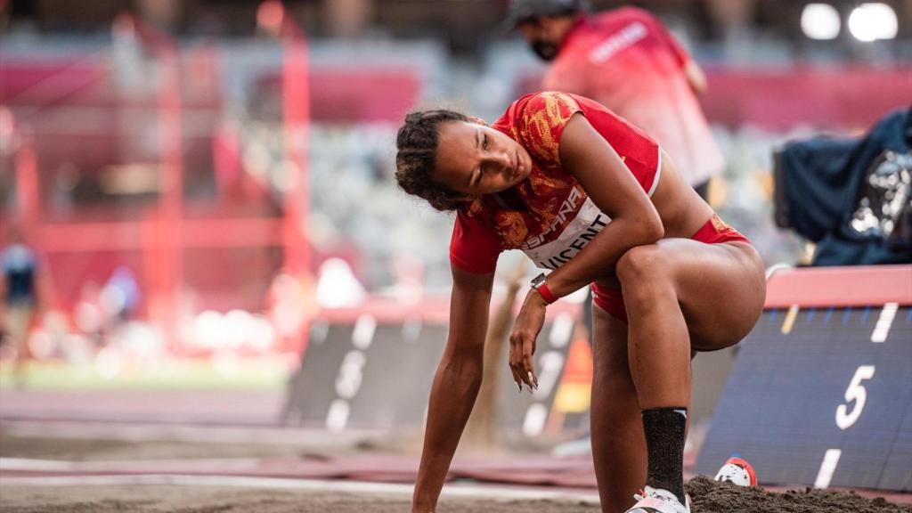 María Vicente, durante su participación en los JJOO de Tokio 2020