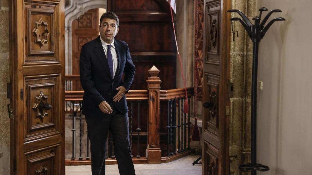 El presidente de la Generalitat, Carlos Mazón, en el Palau de la Generalitat. Rober Solsona / EP