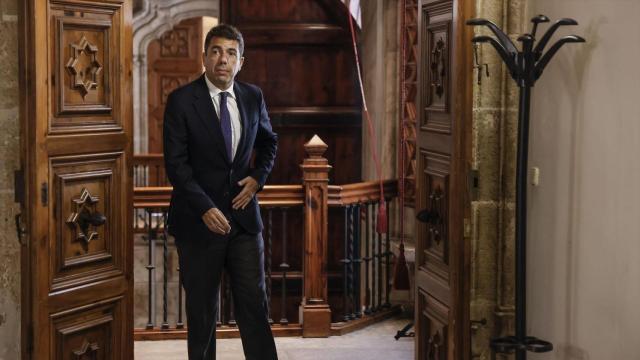 El presidente de la Generalitat, Carlos Mazón, en el Palau de la Generalitat. Rober Solsona / EP