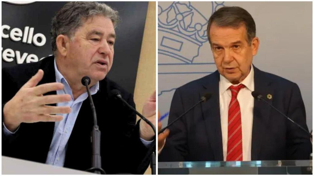 Los alcalde de Pontevedra y Vigo, Miguel Anxo Fernández Lores y Abel Caballero