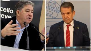 Los alcalde de Pontevedra y Vigo, Miguel Anxo Fernández Lores y Abel Caballero