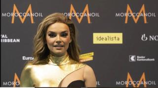 La cantante Melody, en el fotocall de Basilea (Suiza), sede del último festival de Eurovisión.