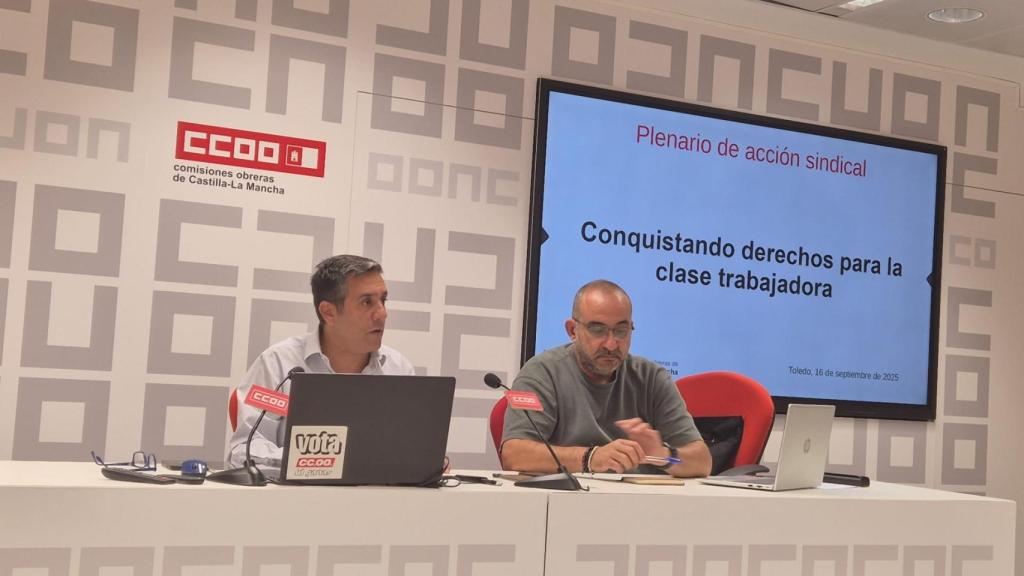 Javier Ortega y Javier Pacheco. Foto: CCOO.