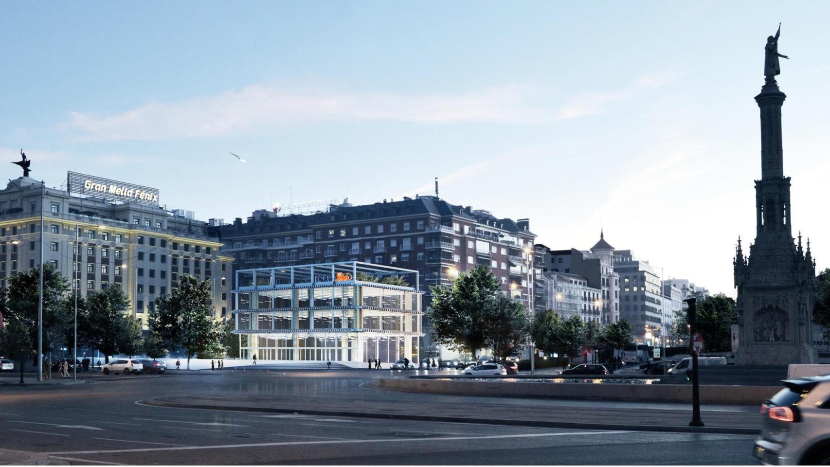 Diseño de la nueva 'flagship' de ING en Madrid.