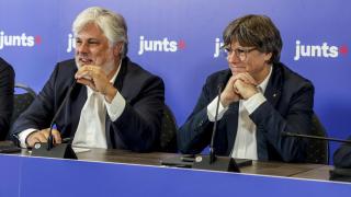 El expresidente catalán Carles Puigdemont este lunes en Waterloo.