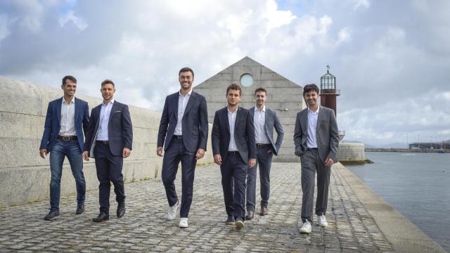 Los fundadores de Kreios Space en Vigo.