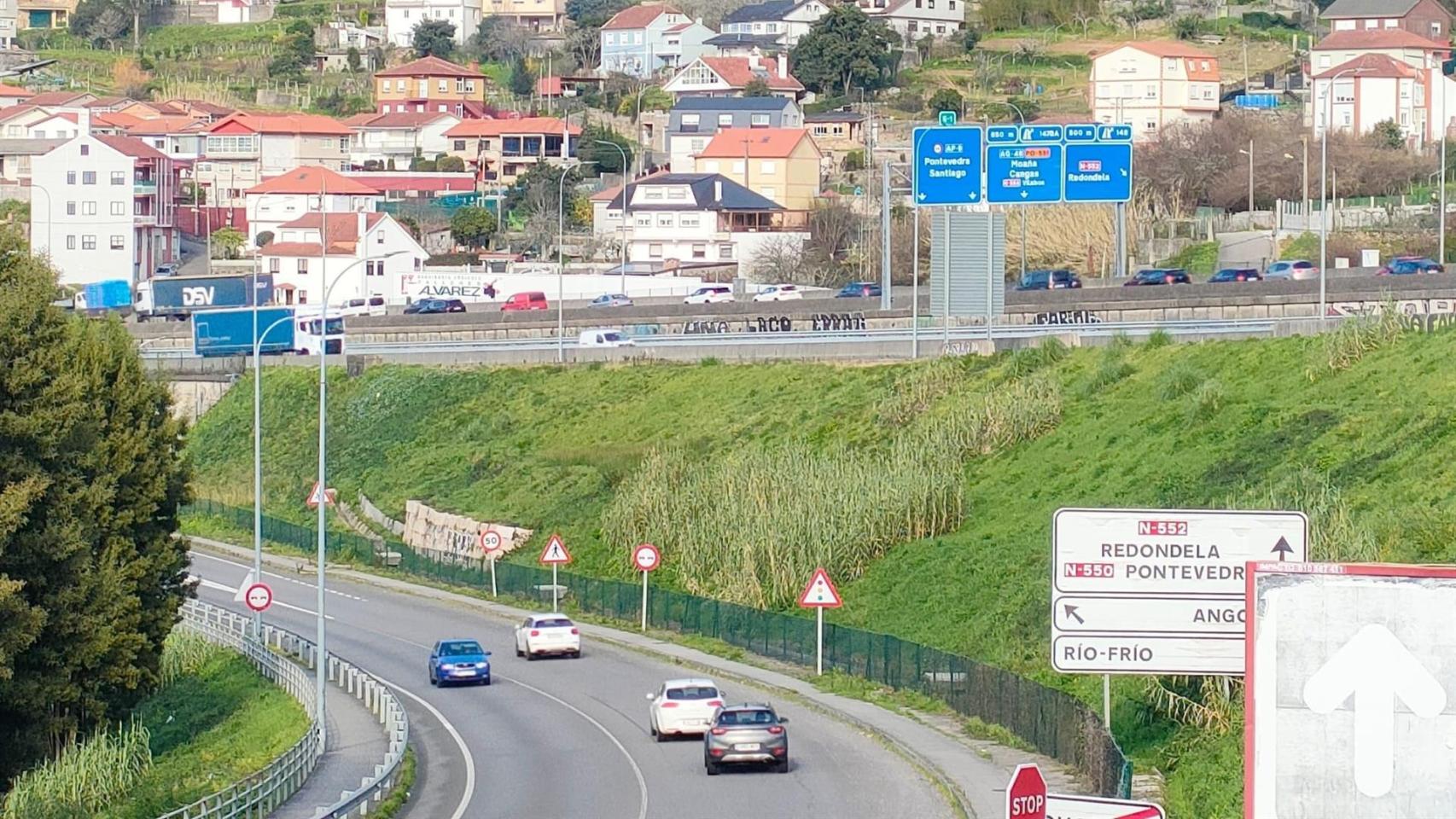 Imagen del tráfico en la AP-9