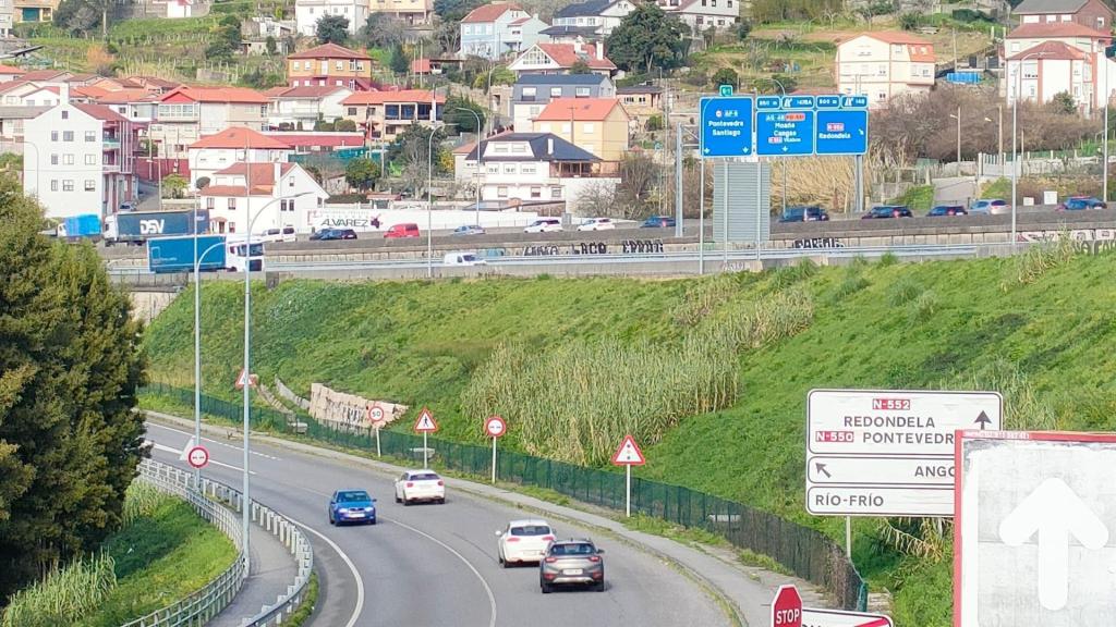 Imagen del tráfico en la AP-9