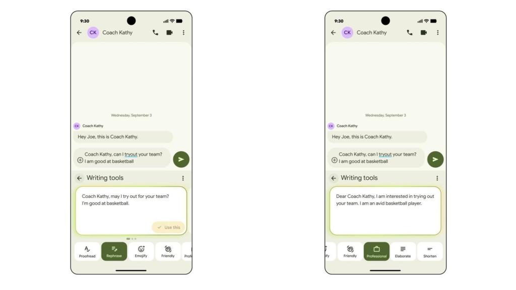 Las herramientas de escritura de Gboard