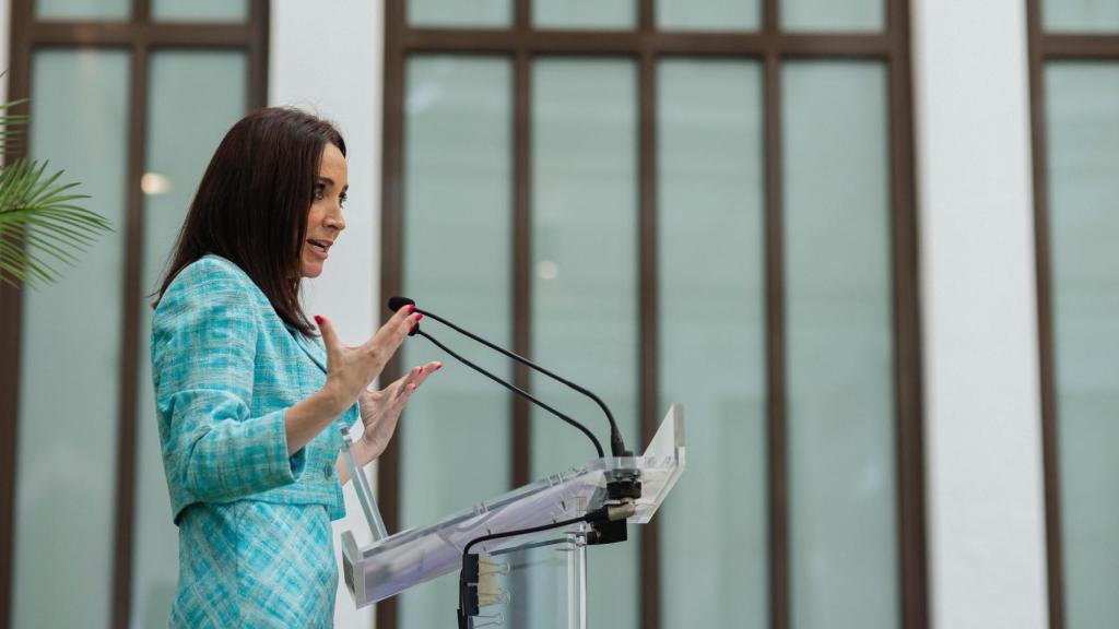 La abogada y activista, durante su intervención al recibir el galardón.