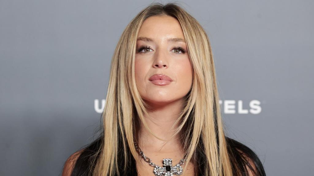 Lola Índigo en un photocall.