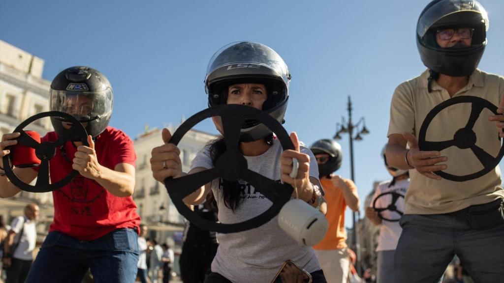 Un acto promocional de la Fórmula 1 en Madrid.