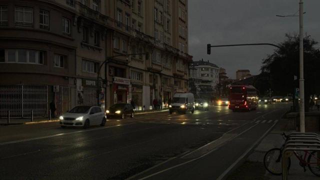 Riazor sin luz