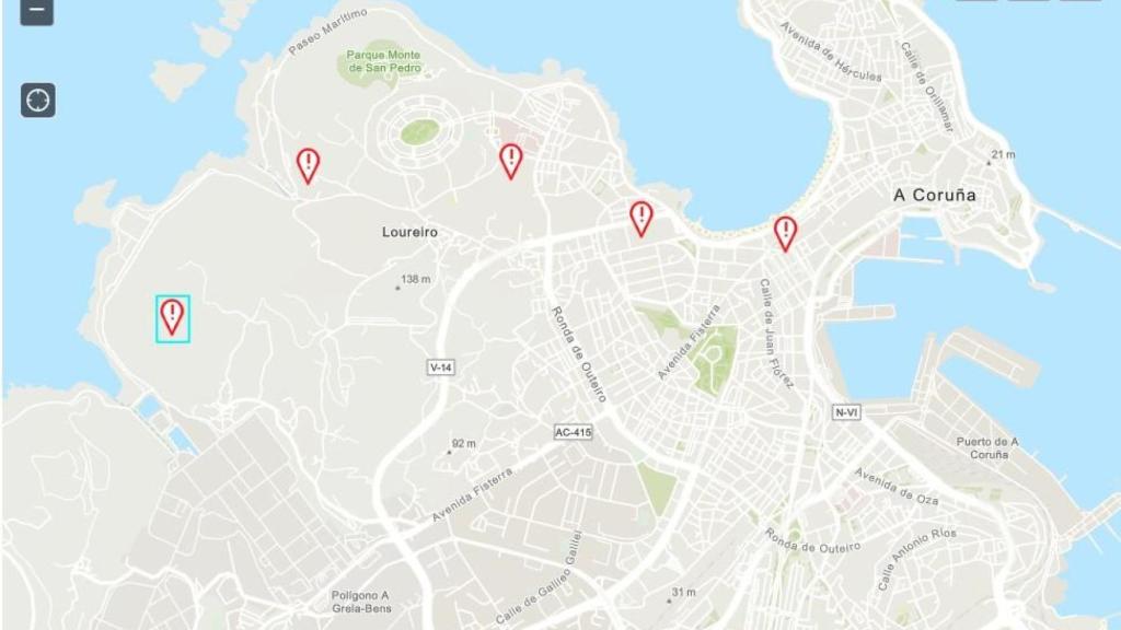 Mapa de incidencias de Naturgy