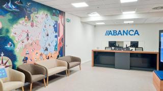 Una oficina de Abanca en Galicia.