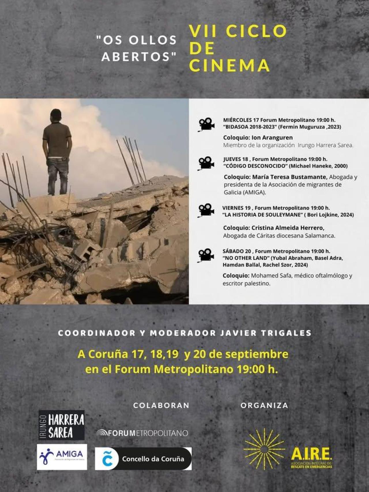 Programación de 'Os ollos abertos' en A Coruña.