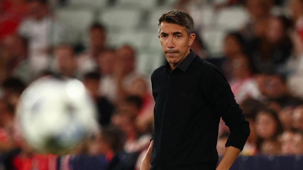 Bruno Lage, durante su último partido dirigiendo al Benfica