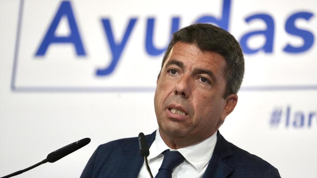 El presidente de la Generalitat, Carlos Mazón, en el Palau. Eduardo Manzana / EP