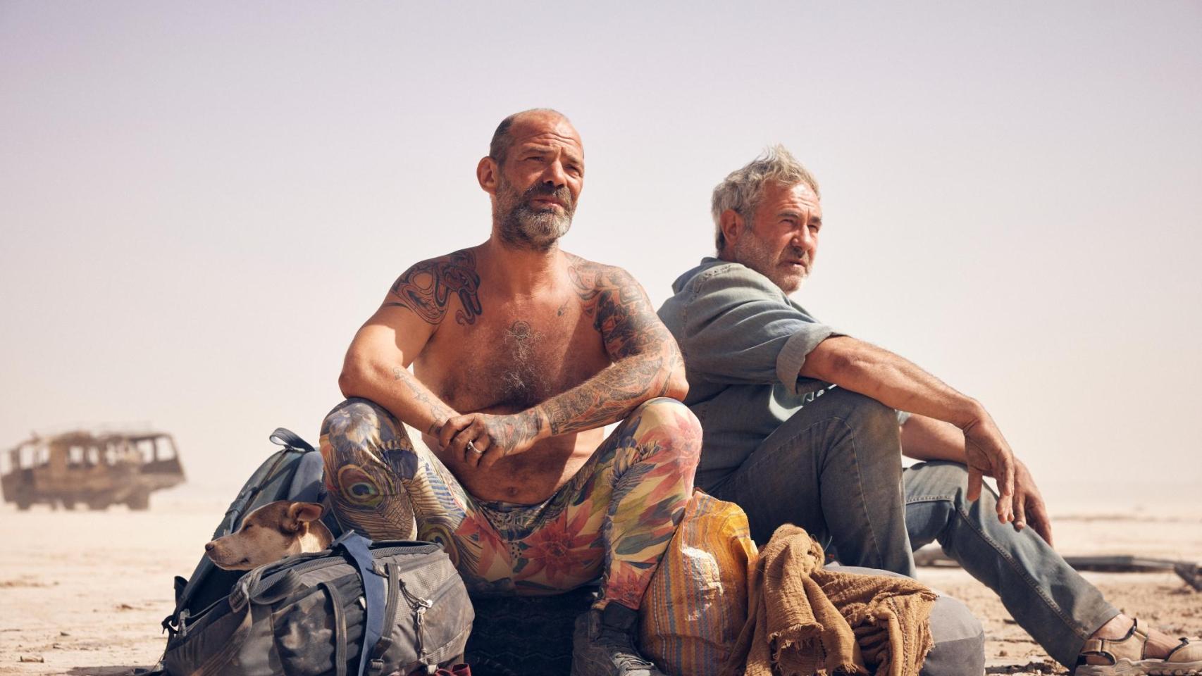 Sergi López (a la derecha), en 'Sirat'. Foto: Quim Vives