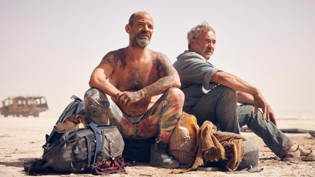 Sergi López (a la derecha), en 'Sirat'. Foto: Quim Vives