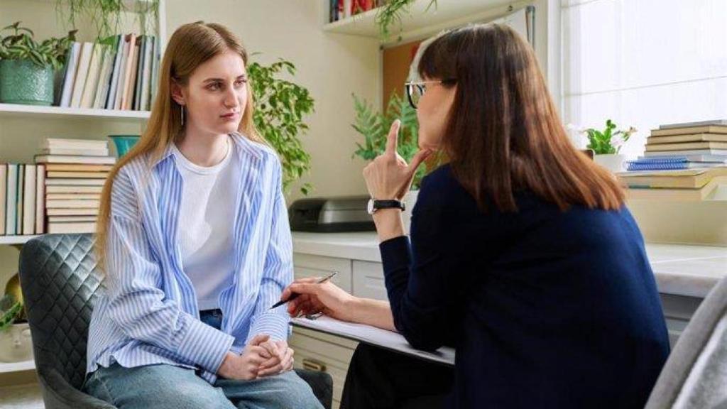 Una paciente en un servicio de atención psicológica.
